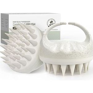 Hoofdhuid Massageborstel, 2 Stuks Siliconen Shampoo Borstels voor Peeling en Haargroei, Vermindert Roos, Scalp Massager voor Nat en Droog Haar