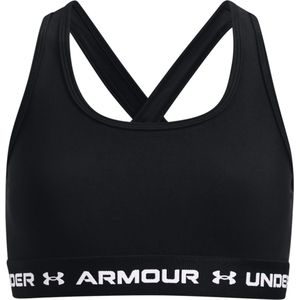 Under Armour - Crossback Mid-impact Sportbh - Zwart - Dubbellaagse HeatGear Stof