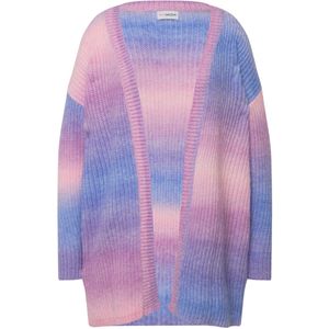 MIAMODA MIAMODA - Dames - Vest kleurverloop open model lange mouwen - Roos - Maat 50