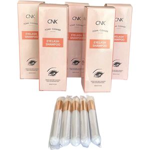5X Foam Lash – 60ml - + 5X gratis reinigingsborstel - Foam cleanser - Lash foam shampoo - Olievrij- wimper shampoo - lash soap - cleanser for eyelashes - wimper schuim - wimper reiniging - make up remover - Lash shampoo - Wimper shampoo