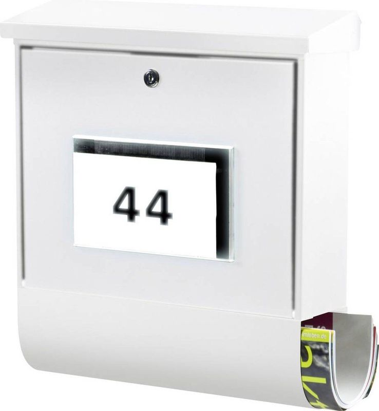 Brievenbus - Verzinkt Staal - Met Kanteldak - Inclusief Krantenvak