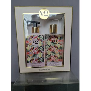 geschenk set vrouwen verjaardag - moeder dag - leuk geschenk - kado - kerst geschenk jasmijn - body lotion - douche gel - vriendin - vegan -