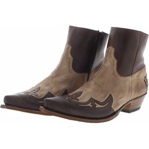 Sendra 14379 CUERVO WEST Heren western enkellaars bruin beige - 40 EU