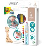SES - Sophie la Girafe - Babymarkers - stiften - veilige dop - makkelijk uitwasbaar