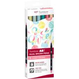 Tombow ABT Dual Brush Pen Set 6 stuks Candy Colors