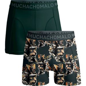 Muchachomalo Boxershorts Jongens 2 Pack - Normale Lengte - 176 - 95% Katoen - Onderbroek met Zachte Elastische Tailleband