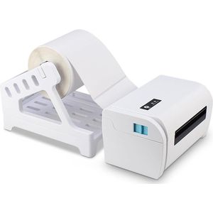 Etikettenhouder thermische labelhouder voor rollen etiketten barcode-printerstandaard voor kantoor en thuis - content beschikbaar