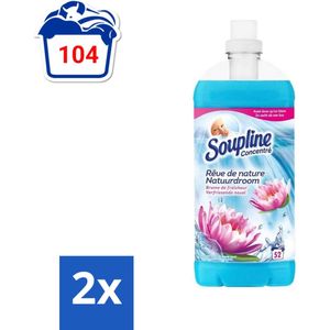 Soupline - Wasverzachter - Nevel van Frisheid - 52 Wasbeurten - 1.2L - Voordeelverpakking - 2 stuks
