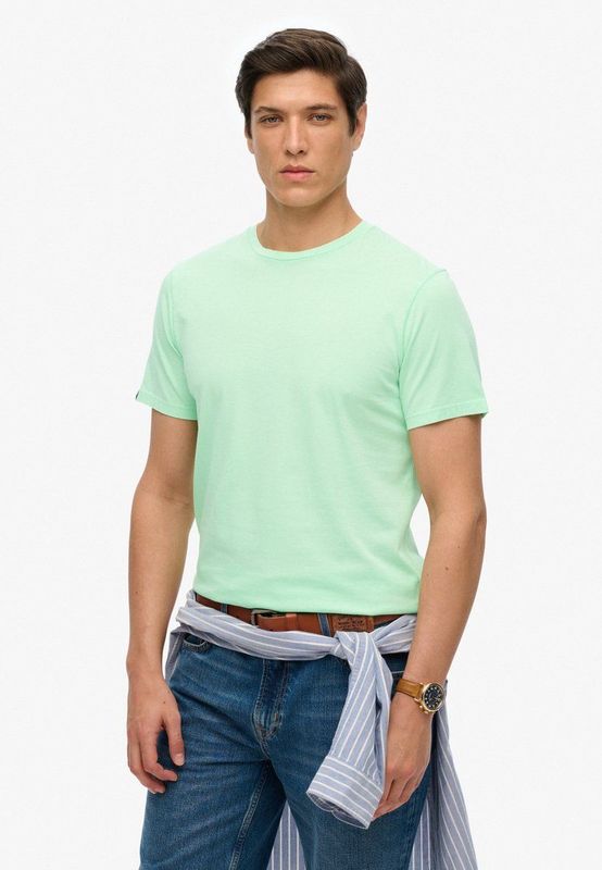 Superdry - Classic Essential - T-shirt - Groen - Korte Mouwen