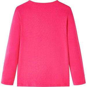Kindershirt Lange Mouwen 140 Felroze Pauw