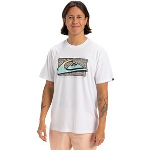 Quiksilver Retro Fade T-shirt Met Korte Mouwen Wit S Man