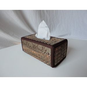 Tissuebox houder riet