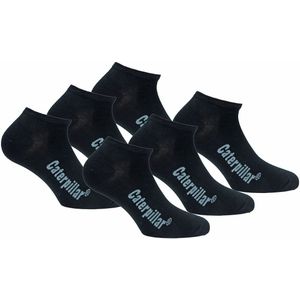 Caterpillar - Werksokken - Zwart/Wit - 6 Paar - 75% Katoen
