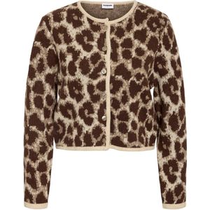 Noisy may - Nmsille Knit Cardigan - Korte Vest - Humus/morel - Dames