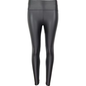 Zwarte Leatherlook Legging - Grote Maten - YU&ME Paris - Faux Leather - PU - Maat 46 - Zwart