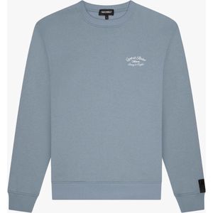 Quotrell Atelier Milano Crewneck Muted Blue/White