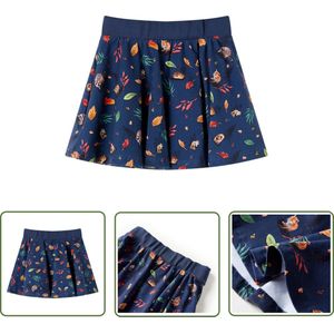 vidaXL Kinderrokje - Kinderrokjes - Kinderkleding - Kinderkled - Kinderrok 92 marineblauw