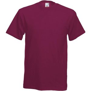 Fruit Of The Loom Heren Originele T-shirt  korte mouwen (Bordeaux)