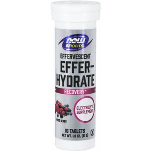 Now Foods Effer-Hydrate (10 serv) Mixed Berry - Intra- & Post-Workout - voor na de training