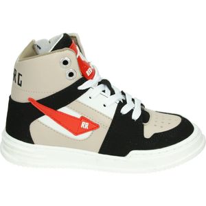 Red Rag 13575 - Half-hoogJongensKindersneakers - Kleur: Wit/beige - Maat: 25