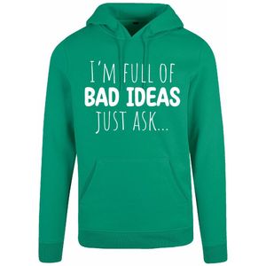 7311 - Hoodie - I'm full of bad ideas-Forest Green-S