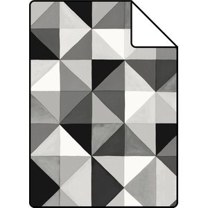 Proefstaal Origin Wallcoverings behang kubisme zwart en wit - 26,5 x 21 cm - 346913-S