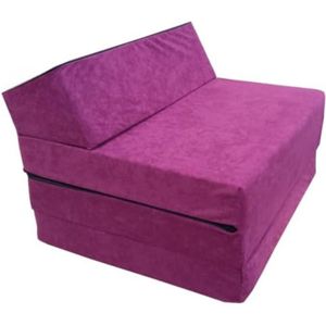 Vouwmatras - Vouwmatras 1 Persoons - Logeermatras Opvouwbaar - Opvouwbare Matras 1 Persoon - 200 x 70 x 10 CM - Paars