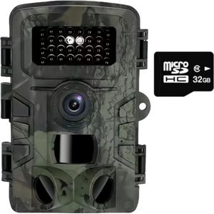 Equivera Wildcamera voor Buiten - Wildcamera met Nachtzicht - WiFi - Hoge Resolutie - Waterdicht - Wild Camera - Premium