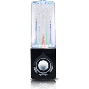 Draadloze Bluetooth Speaker Dancing Aqua - Muziekbox met TWS-Connectie en Waterfonteinen - Partybox met Lichtshow - Compact en Krachtig - Zwart