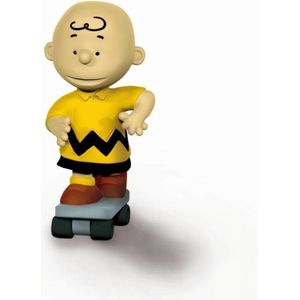 Snoopy/peanuts skateboarder Charlie Brown speelfiguurtje