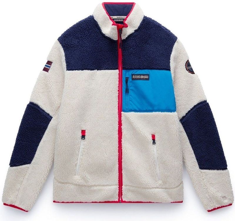 Napapijri, Heren, Sport, Veelkleurig, Maat: M Fleece,