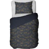 Kayori - Koji - Dekbedovertrek - Blauw - 1-persoons 140x200/220cm + 1 sloop