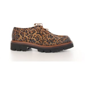 maury dames veterschoen lorna leopard brun