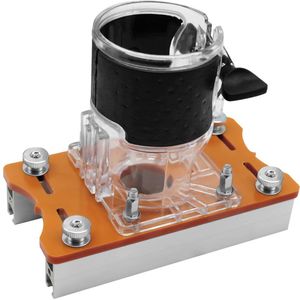 Wooden router base, 2-in-1 compact, aluminum alloy, suitable for wood, plastic and more