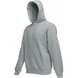 Grote maten Fruit of the Loom capuchon sweater grijs voor volwassenen - Classic Hooded Sweat - Hoodie - Heren kleding 3XL (EU 58)