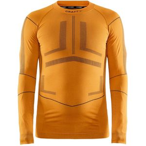 Craft Ondershirt Lange Mouwen Heren Oranje Grijs - ACTIVE INTENSITY CN LS M TIGER ASPHALT - L