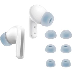 6x Cover voor In-Ear Oortjes Compatibel met Xiaomi Redmi Buds 5 - Vervangende Oordopjes van Siliconen - Lichtblauw - 3 Maten .