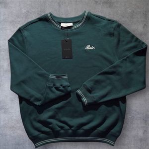 BALR Tape Striped Crewneck Botanical Green