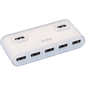 ICIDU AI-707927 USB Hub - Wit / 7 Poorten