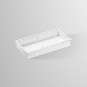 Alape ondermijningsbekken UB.ME750, rechthoekig B: 754mm H: 111mm D: 379mm, wit, 3227701000