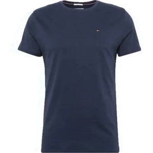 Tommy Hilfiger crew neck shirt, donkerblauw - Maat M -
