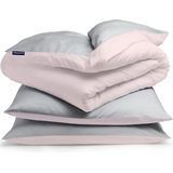 Sleepwise - Soft Wonder-Edition - Dekbedovertrek - Roze - 200 x 200 cm - 2 Kussenslopen 80 x 80 cm
