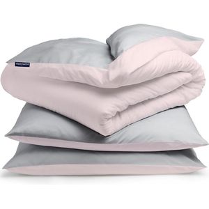 Sleepwise - Soft Wonder-Edition - Dekbedovertrek - Roze - 200 x 200 cm - 2 Kussenslopen 80 x 80 cm
