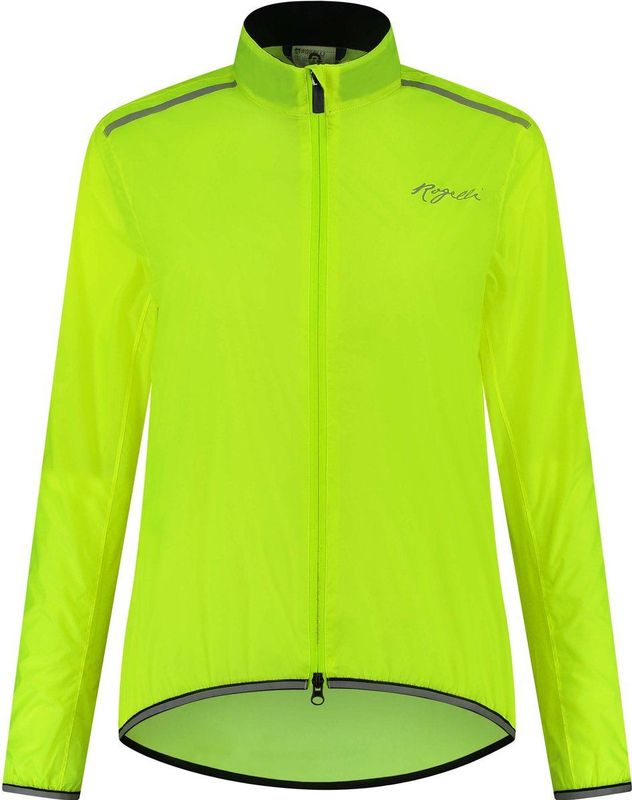 Rogelli Essential Regenjas - Fietsregenjack - Dames - Fluor-Geel - Maat XXL