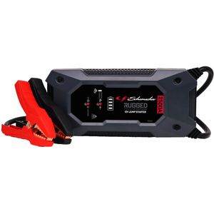 Schumacher Electric SBX 464 Rugged – Smart Jumpstarter 2500A 12V voor auto, pickup, camionnette – Automatisch starthulp met robuuste kabel – LED Zaklamp, Powerbank