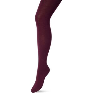 Bonnie Doon Biologisch Katoenen Maillot Dames Donker Rood maat 38/40 M - Uitstekende pasvorm - Gladde Naden - OEKO-TEX gecertificeerd - Bio Cotton Tights - Duurzaam en Huidvriendelijk Bio Katoen - Donkerrood - Wijn Rood - Wine - BP051900.396