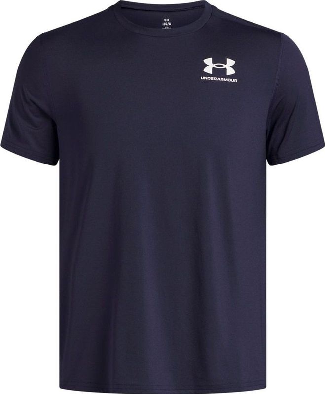 Under Armour - HeatGear Fitted - T-shirt - Ether Blue/Black - Korte Mouwen