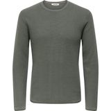 ONLY&SONS - ONSERIC REG 12 STRUC CREW KNIT NOOS - Gebreide Pullover - Heren