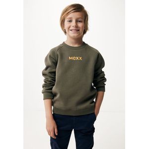 Basic Crew Neck Sweater With Raglan Sleeves Jongens - Olijf - Maat 146-152