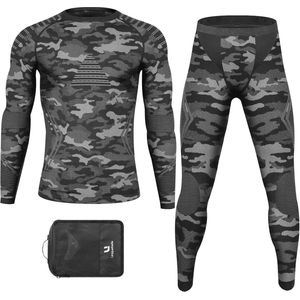 Upgrade Versie Heren Thermisch Ondergoed - Ademend, Sneldrogend en Functioneel voor Winterse Activiteiten